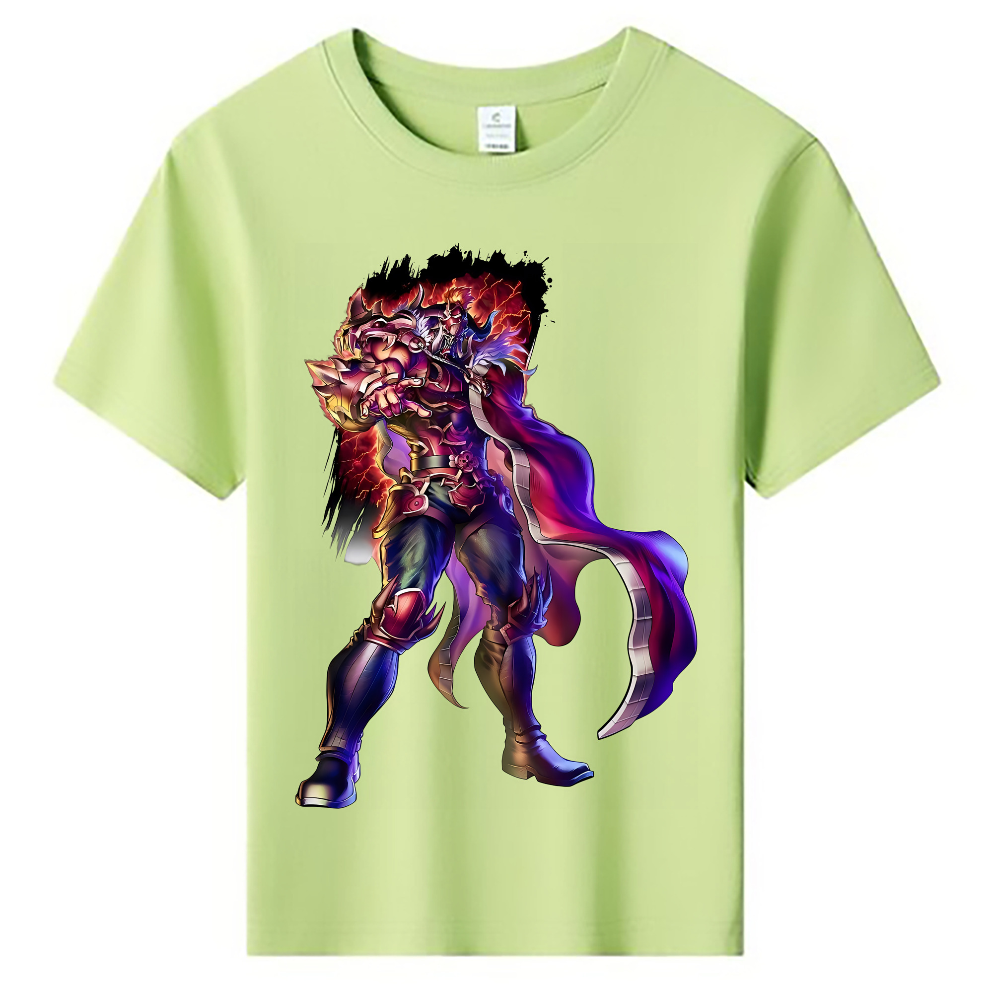 （画像用） 北斗の拳 Fist of the North Star 綿100％キッズTシャツ（フロントプリント）
